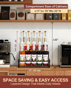Happilif iron frame supports sturdy storage for busy counters