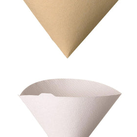 Close-up of HARIO natural unbleached V60 filter texture