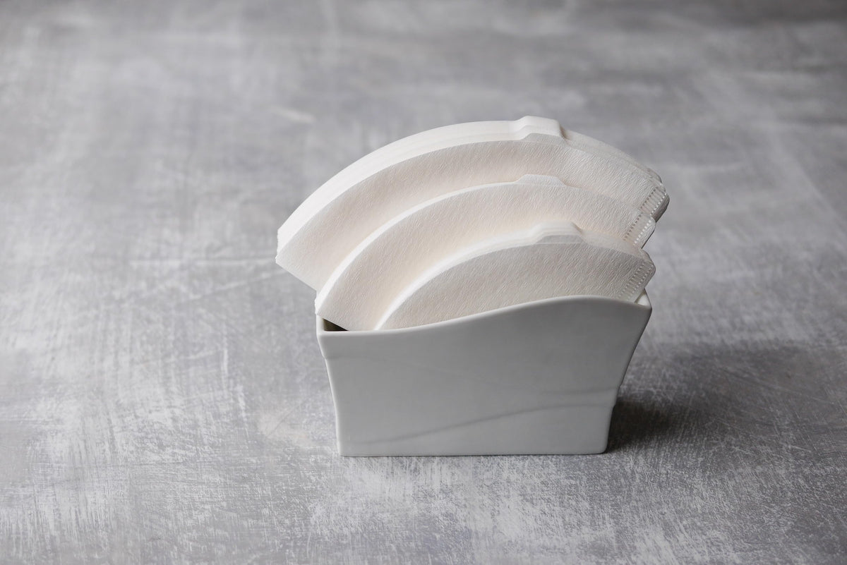 Hario V60 Size01 cone dripper with filter ready for pour-over.