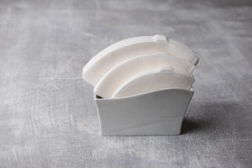 Hario V60 Size01 cone dripper with filter ready for pour-over.