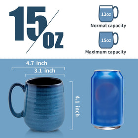 Hasense mugs stacked for compact storage in kitchen cabinets