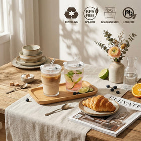 Haundry iced-coffee setup image shows versatile use with beer, juice, and cocktails