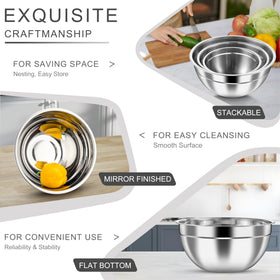 HaWare 4.6qt-3qt-1.5qt set covers versatile kitchen tasks.