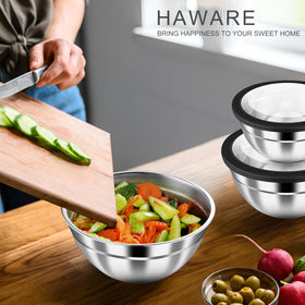 HaWare lids enable quick content checks and safe storage.