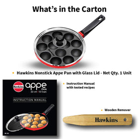 Hawkins Appe Pan integrated bracket-flame guard keeps handle cool
