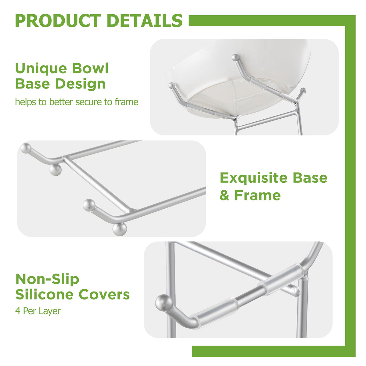 HBlife Stable fruit bowl with non-slip feet secures fruits.
