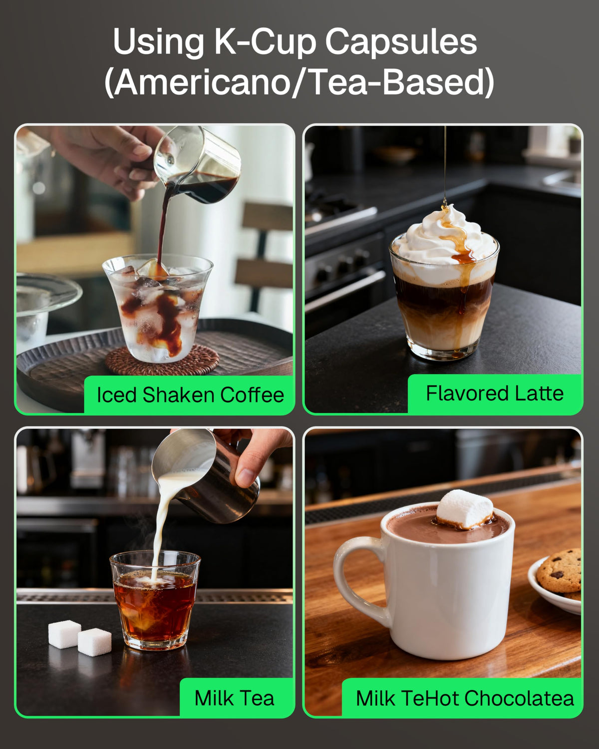 HBN all-in-one home cafe station for varied drinks.