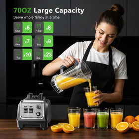 H-Duka 28,000 RPM power crushes ice for icy drinks and frozen treats.