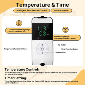 HeatIdeas mat with sensor monitors proofing container temperature