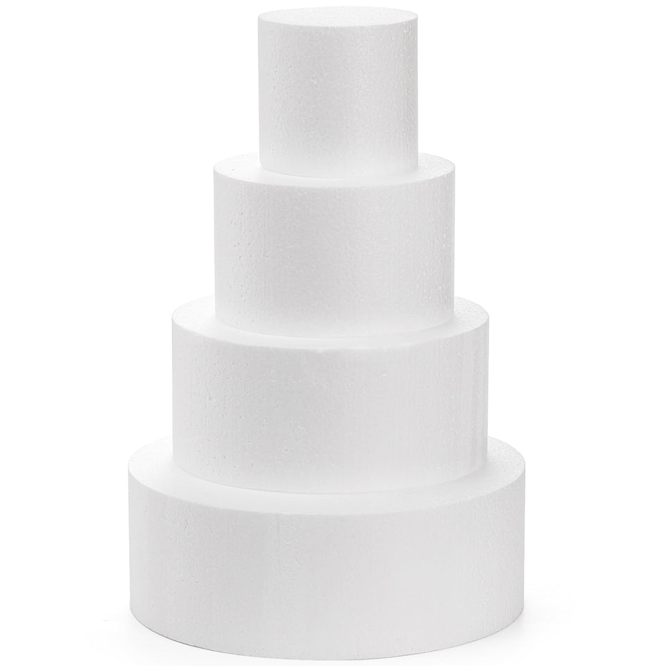 Hedume cake dummy 4-inch round for elegant wedding displays and practice decorating