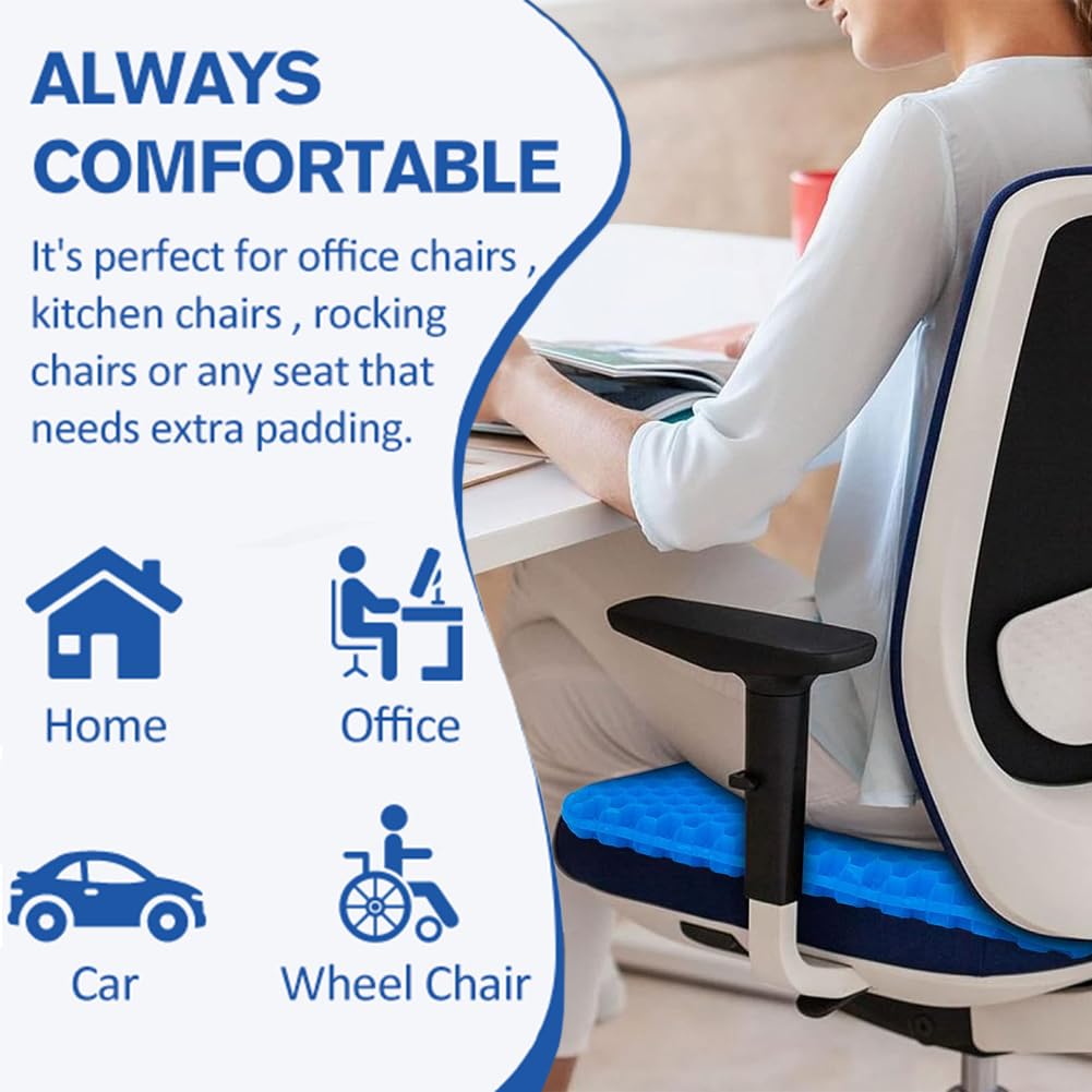 Helishy gel seat cushion for everyday use boosts sitting comfort