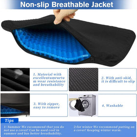 Helishy gel seat cushion with non-slip cover stays securely in place
