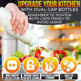 HELVETIOS bottle set ideal for picnics and barbecues with reliable flow control.