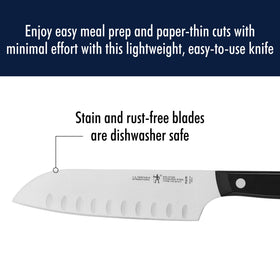 Triple-rivet ergonomic handle designed for comfortable grip