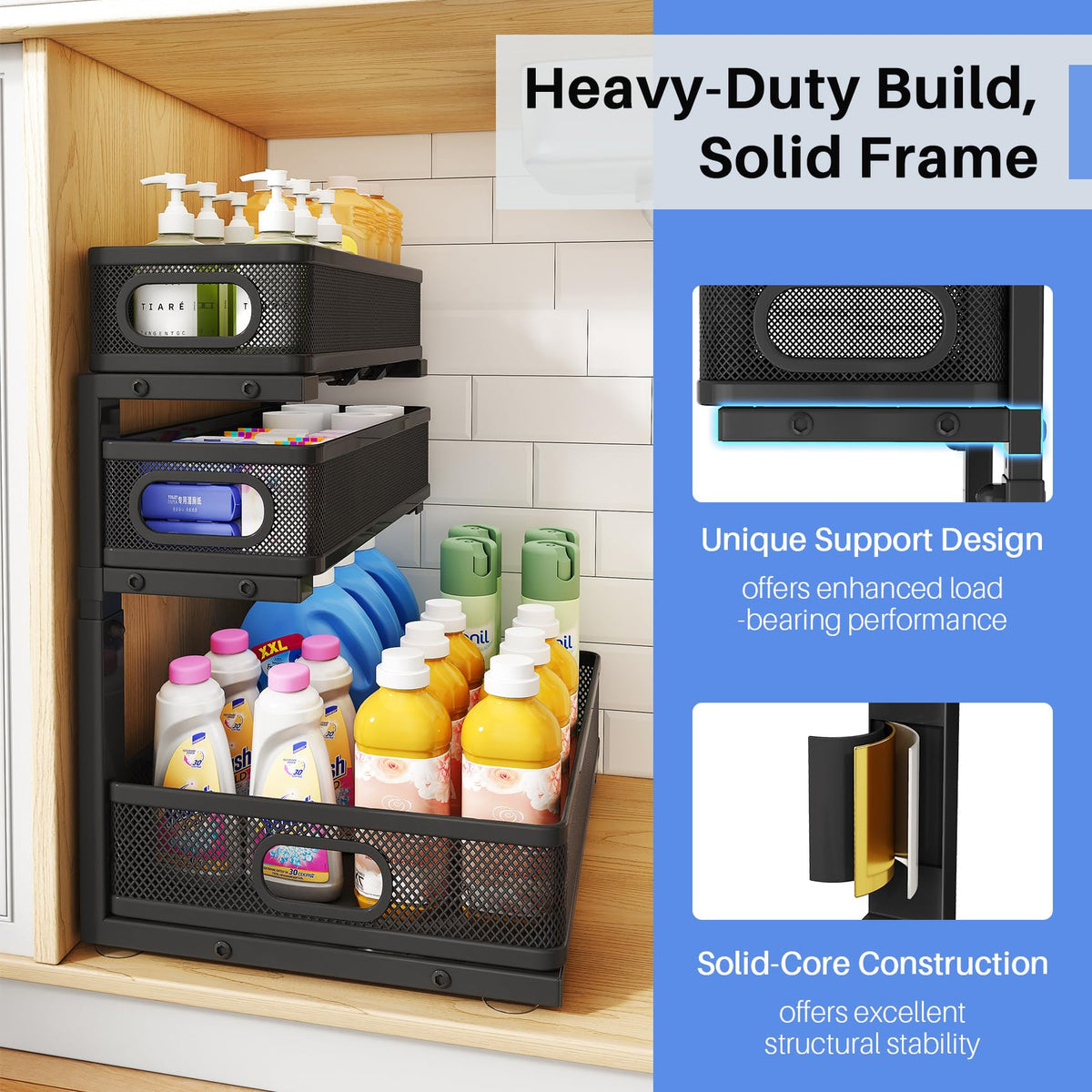 HERJOY holds up to 60 lbs for heavy-duty storage