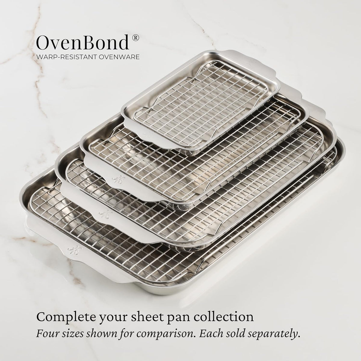 Hestan OvenBond durable stainless steel construction for long-term use.