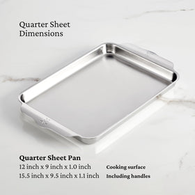 Hestan Provisions OvenBond half-sheet exterior with polished finish and sleek look