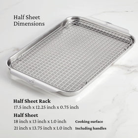 Hestan Provisions OvenBond half-sheet inside view shows warp-resistant construction