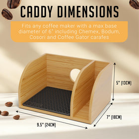 HEXNUB heatproof drip pad catches spills for easy cleanup.