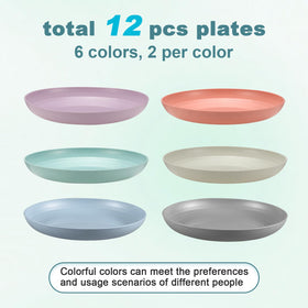 HEYCOME BPA-free microwave and dishwasher safe plates for easy kitchen cleanup.