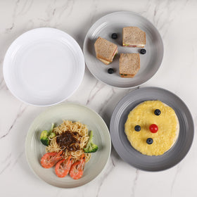 HEYCOME colorful dining plates add vibrant flair to family meals