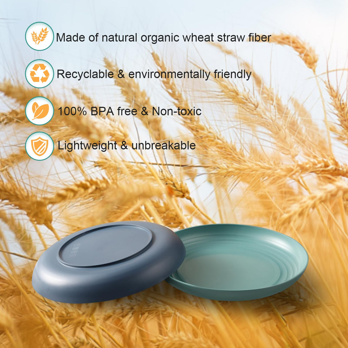 HEYCOME edge-smooth finish on deep plates enhances clean use.
