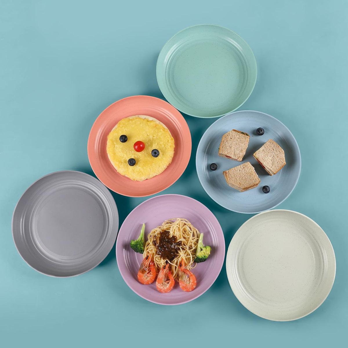 HEYCOME lightweight, shatter-resistant plates ideal for everyday and outdoor use.