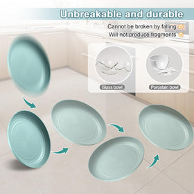 HEYCOME non-slip bottom helps keep plates steady during dining.