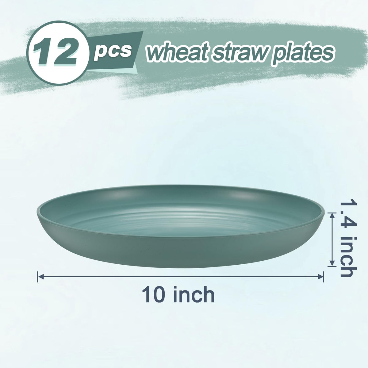 HEYCOME wheat straw plates in four colors brighten table settings.