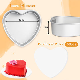 HEYYUMI parchment paper included for easy release and mess-free baking.
