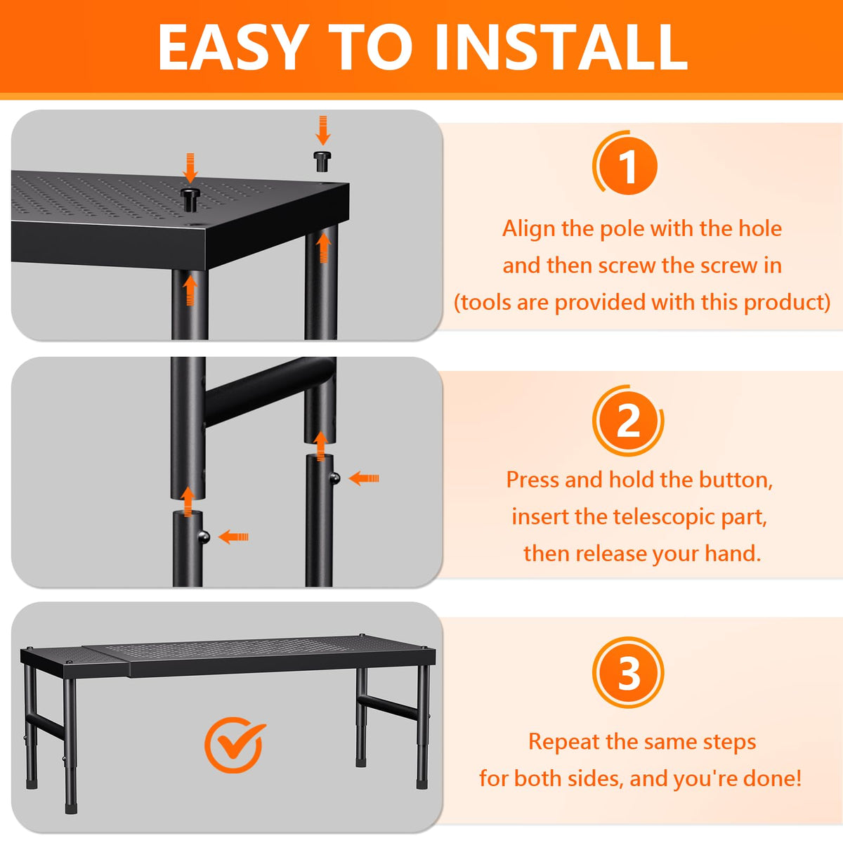 HI NINGER high-strength steel frame ensuring durability and rust resistance