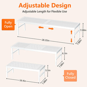 HI NINGER spice rack organizer neatly displays jars for easy seasoning access