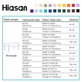 Hiasan waterproof stain-resistant tablecloth shields furniture during gatherings