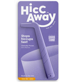 HiccAway hiccup straw for adults provides quick, drug-free relief on the go.