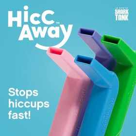 HiccAway hiccup straw used by adults for fast hiccup relief.