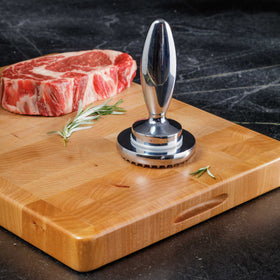 Hicook flat-side tenderizer flattens chicken for even cooking