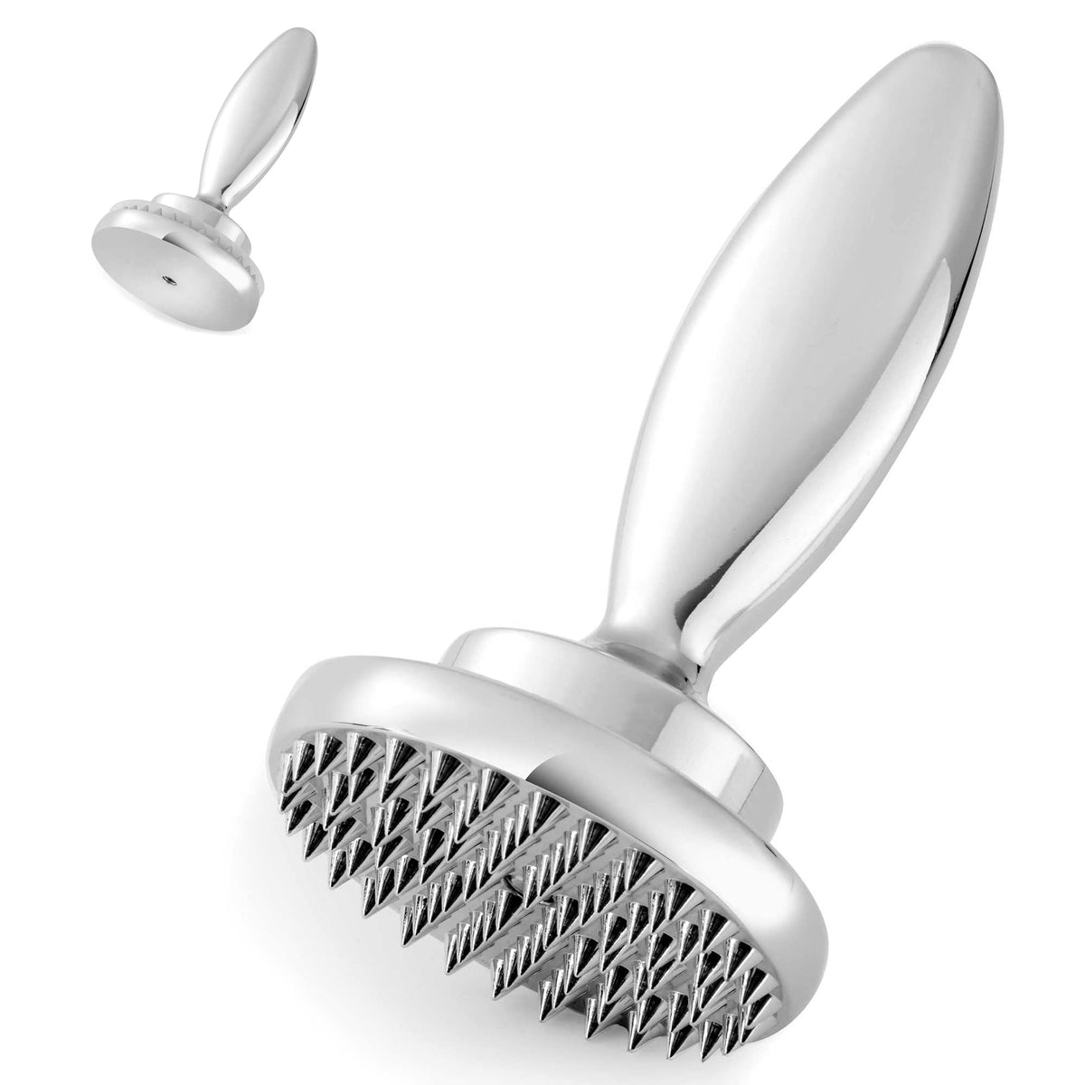 Hicook reversible tenderizer flat side for evenly cooked chicken breasts