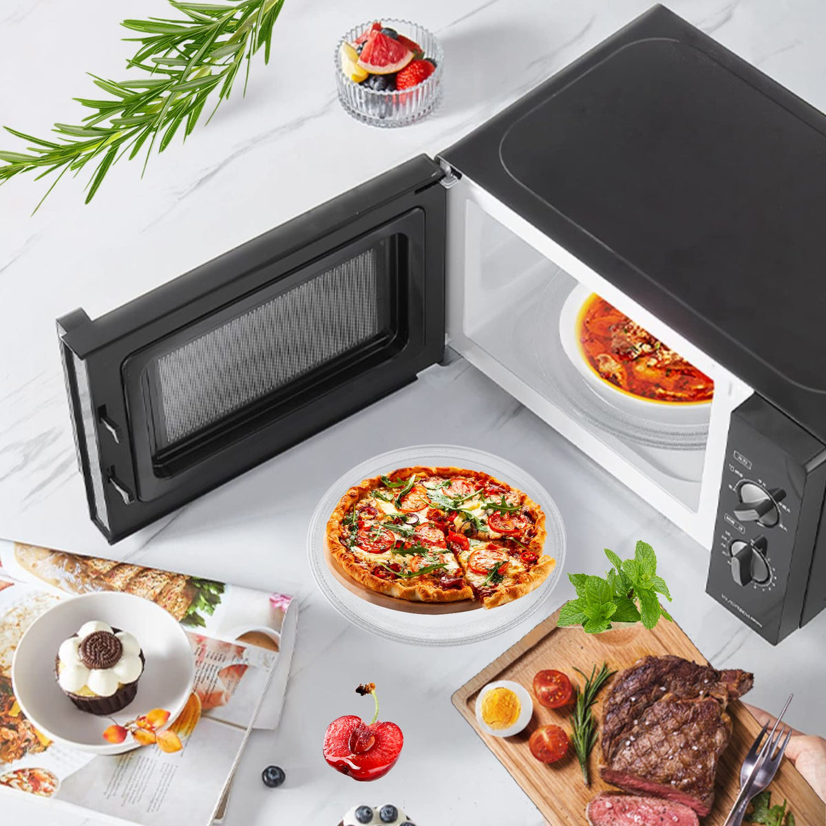 Hiflora easy-clean surface simplifies maintenance after meals.