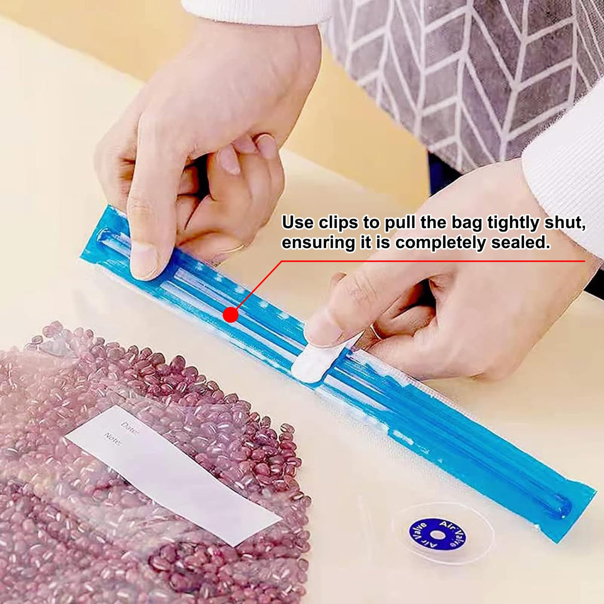 Higfra BPA-free bags safe for freezing and microwave heating.