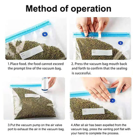 Higfra freezer-safe bags keep food fresh and protected from freezer burn.