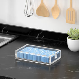 HIIMIEI acrylic napkin holder for indoor or outdoor use.
