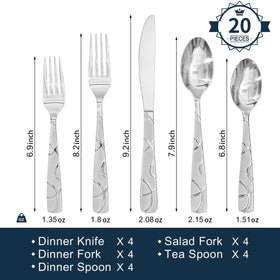 HIKAA dinner spoon offers comfortable handling and steady stirring.
