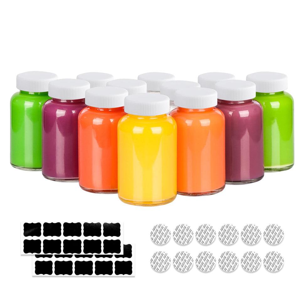 HINGWAH 4 oz glass shot bottle cap close-up, leak-proof seal for portable beverages.