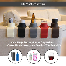 HIT PRODUCTS CouchCoaster mug-handle slot supports easy sipping