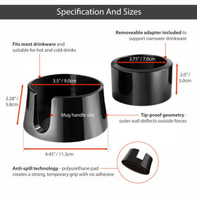 HIT PRODUCTS TableCoaster easy peel-and-stick removal from surfaces