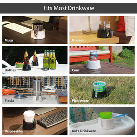 HIT PRODUCTS TableCoaster wall design keeps drinks upright and protected