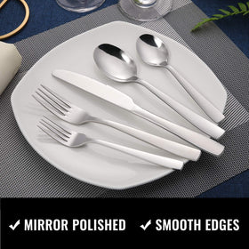 HIWARE dinner spoons with smooth finish for comfortable soup and dessert