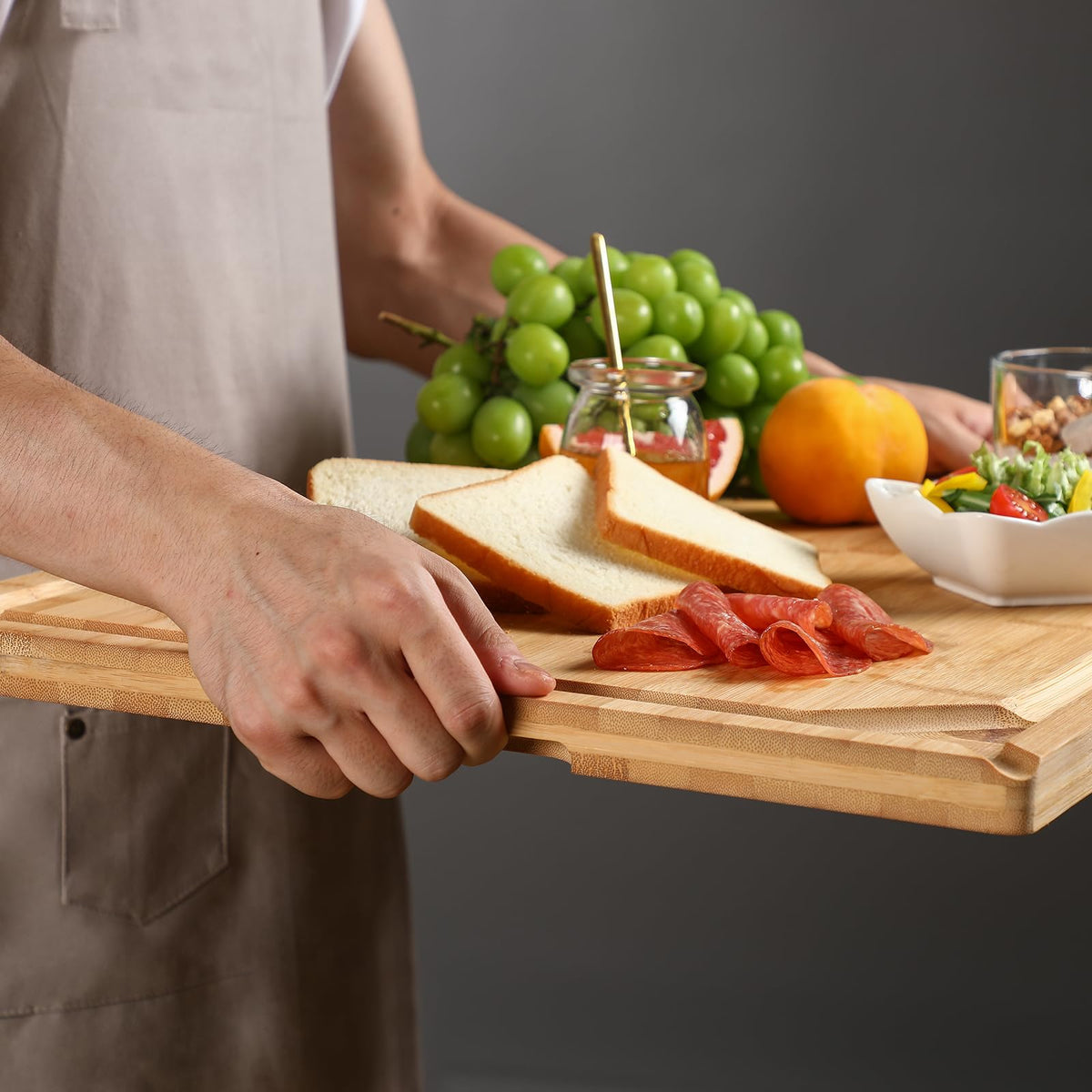 HIWARE large serving board ideal for charcuterie platters and gatherings.