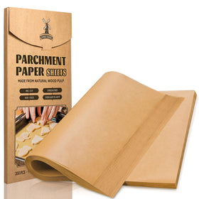 Hiware parchment paper easy cleanup after cooking with less sticking to trays.