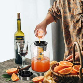 Hiware pitcher features a non-drip spout to reduce spills while pouring.